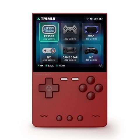 Máy chơi game cầm tay TRIMUI BRICK Red – Màn hình 3,2 inch, Retro HD, Bluetooth