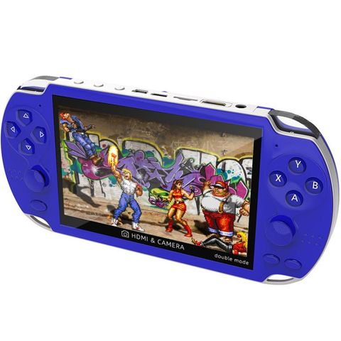 Máy chơi game cầm tay A3 4,3 inch Blue – Hỗ trợ hai tay cầm, camera, mô phỏng đa hệ – 8GB
