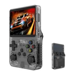 Máy chơi game cầm tay R36S Retro Grey – Màn hình 3,5 inch, Hệ thống Linux, Thẻ TF 64G 