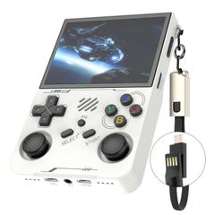  Máy chơi game cầm tay R36XX White – WiFi băng tần kép, Màn hình IPS 3,5 inch, Linux 64G 