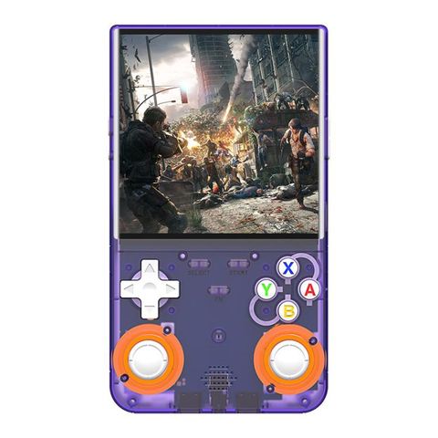 Máy chơi game cầm tay R36 Ultra Purple – Linux mã nguồn mở, màn IPS 4 inch, hỗ trợ Wi-Fi/MIFI, thẻ TF 64G