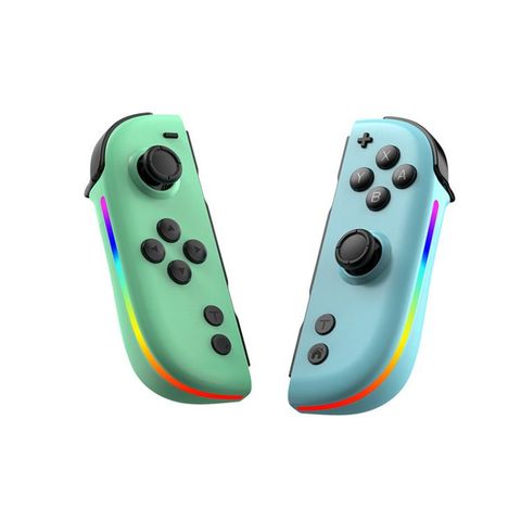 Tay cầm JOY-05 Split cho Nintendo Switch Green & Blue – Hall TMR, 6 trục, đèn RGB