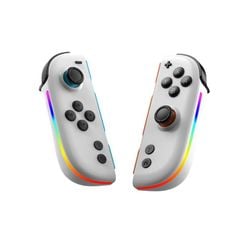  Tay cầm JOY-05 Split cho Nintendo Switch White – Hall TMR, 6 trục, đèn RGB 