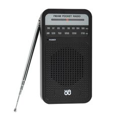  Đài phát thanh AM/FM toàn kênh cầm tay - Màu Đen 