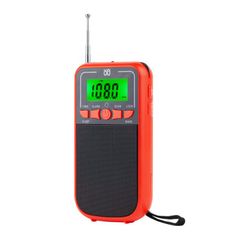  Máy nghe radio cầm tay đa băng tần FM/AM/SW Đỏ – Nhạy, rõ, tiện lợi 