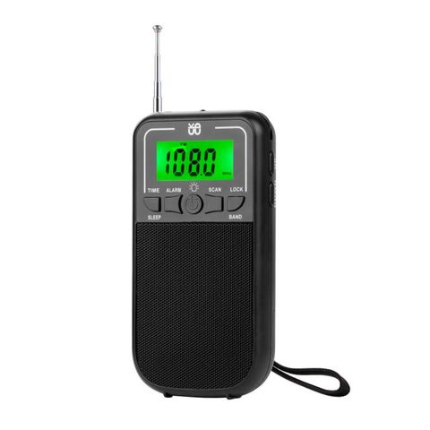 Máy nghe radio cầm tay đa băng tần FM/AM/SW Đen – Nhạy, rõ, tiện lợi