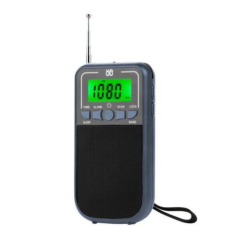 Máy nghe radio cầm tay đa băng tần FM/AM/SW Xám – Nhạy, rõ, tiện lợi