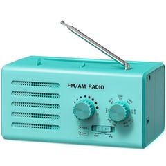  Máy nghe radio FM/AM băng tần kép Xanh Navy – Đa năng, di động, tín hiệu mạnh 