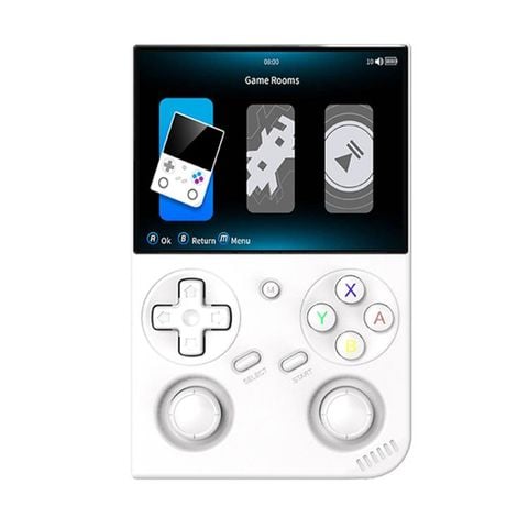 Máy chơi game cầm tay ANBERNIC RG35XXPro White – Màn hình 3,5 inch, Linux 64-bit, 64G+128G