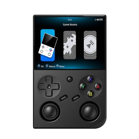 Máy chơi game cầm tay ANBERNIC RG35XXPro Black – Màn hình 3,5 inch, Linux 64-bit, 64G+128G