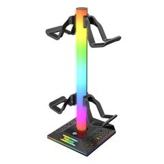  Giá đỡ tai nghe Piifoxer RGB Màu Đen – Hỗ trợ tay cầm, USB 2.0 & Type-C 