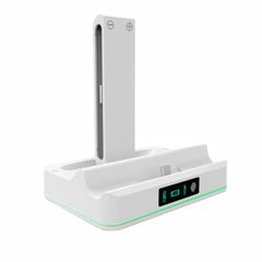  Đế sạc nhanh KJH RGB LED cho Nintendo Switch 2Trắng & Bộ điều khiển Joy-Con 