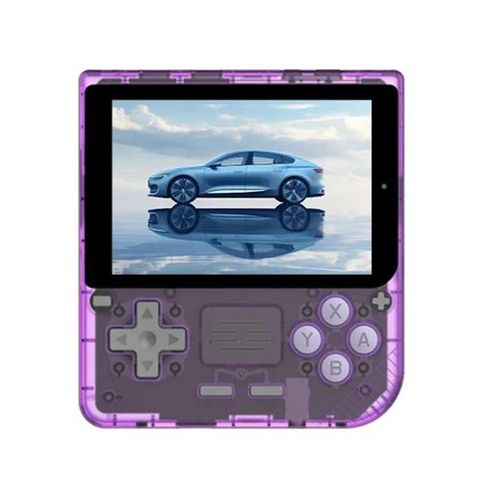 Máy chơi game cầm tay POWKIDDY V10 Retro Purple - 3,5 inch IPS OCA Full Fit, Quad-Core Cortex-A35 1,5 GHz 64G