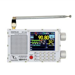  DEEPELEC DP-666 Trắng – Đài FM cảm ứng, màn hình LCD IPS, độ nhạy cao 