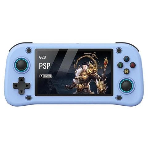 Máy chơi game cầm tay mã nguồn mở G28 Màu Xanh – Màn hình 4.3'' HD, 64GB, lõi tứ mạnh mẽ