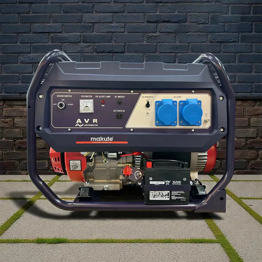 Makute QGG9501-3 7.5kW – Máy phát điện xăng di động, khởi động chìa khóa điện