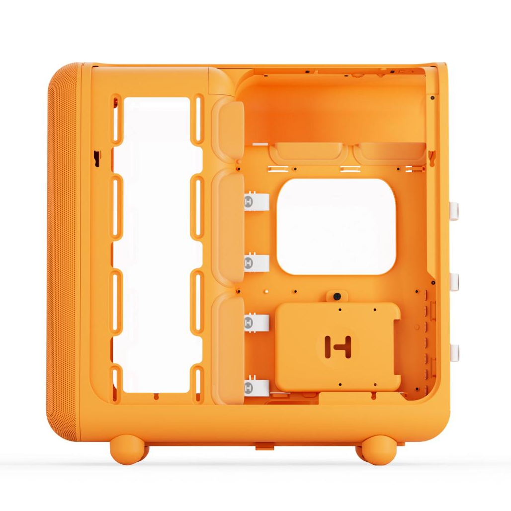 Ảnh minh họa Thùng máy HYTE X50 Astral Orange (Chưa kèm Fan) | Mid-Tower, E-ATX, Kính cường lực, Cam 3