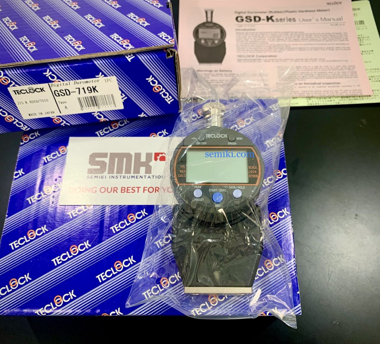 TECLOCK GSD-719K đồng hồ điện tử đo độ cứng cao su type A