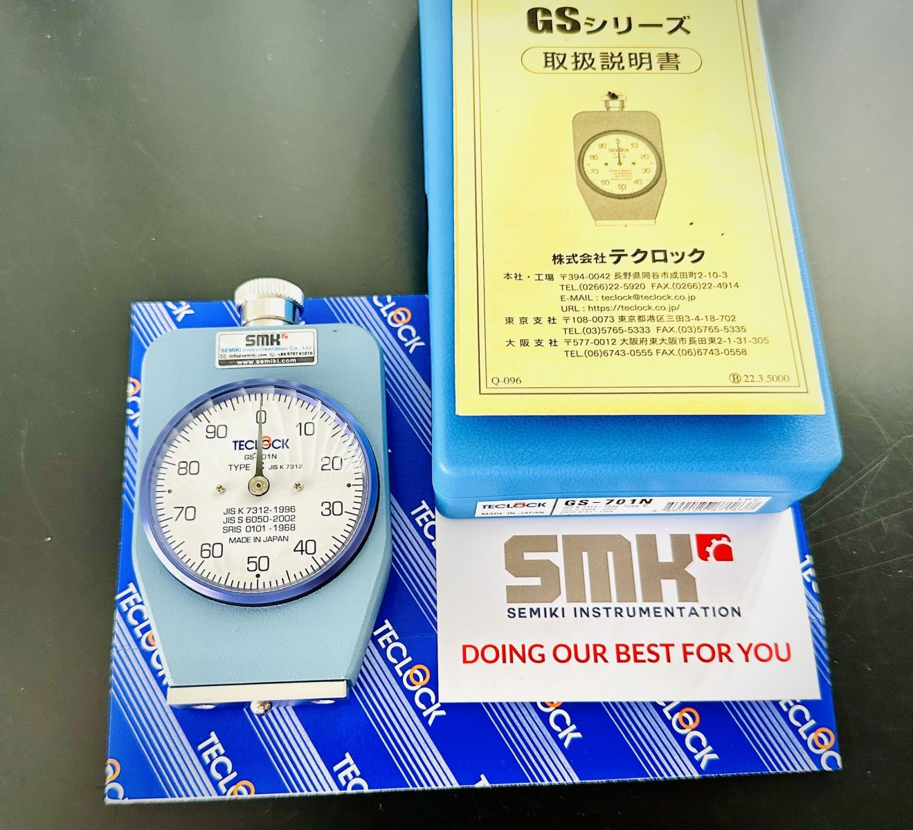 Ảnh minh họa TECLOCK GX610II thiết bị đo độ cứng cao su điện tử tự động 2