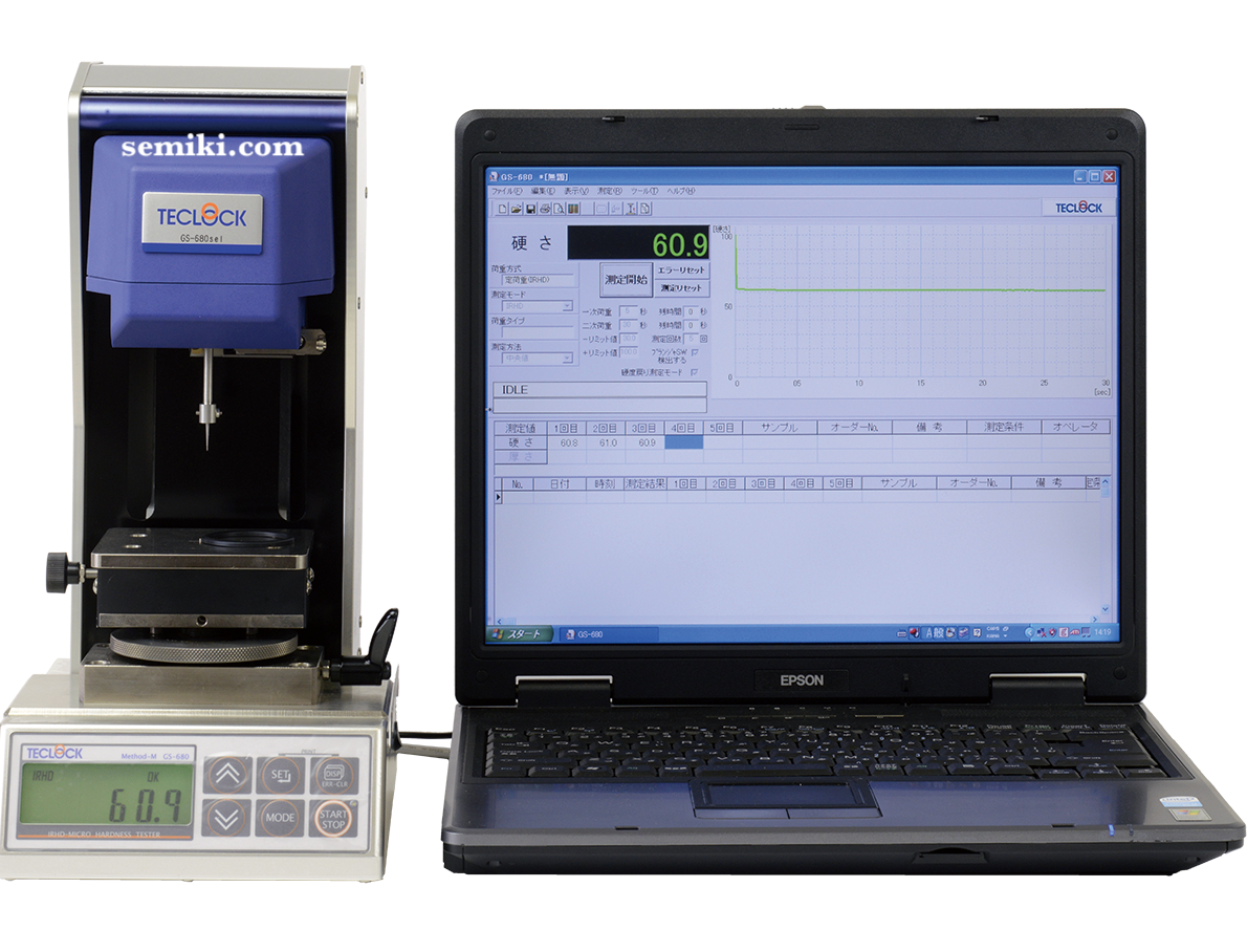 Ảnh minh họa TECLOCK SmartTester GX-700, GX-700II máy đo độ cứng IRHD tự động 2