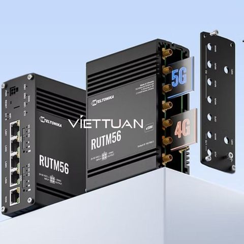 Teltonika RUTM56, DUAL MODEM, Dual SIM eSIM, 5G, 4G, 3G, 2G