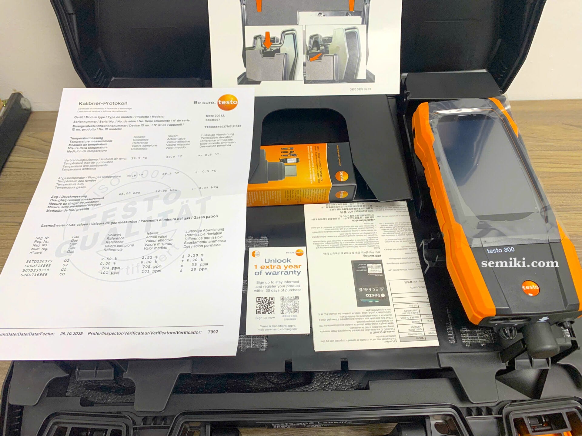Ảnh minh họa TESTO 300 Longlife kit 1 thiết bị đo khí thải O2, CO 4,000 ppm 2
