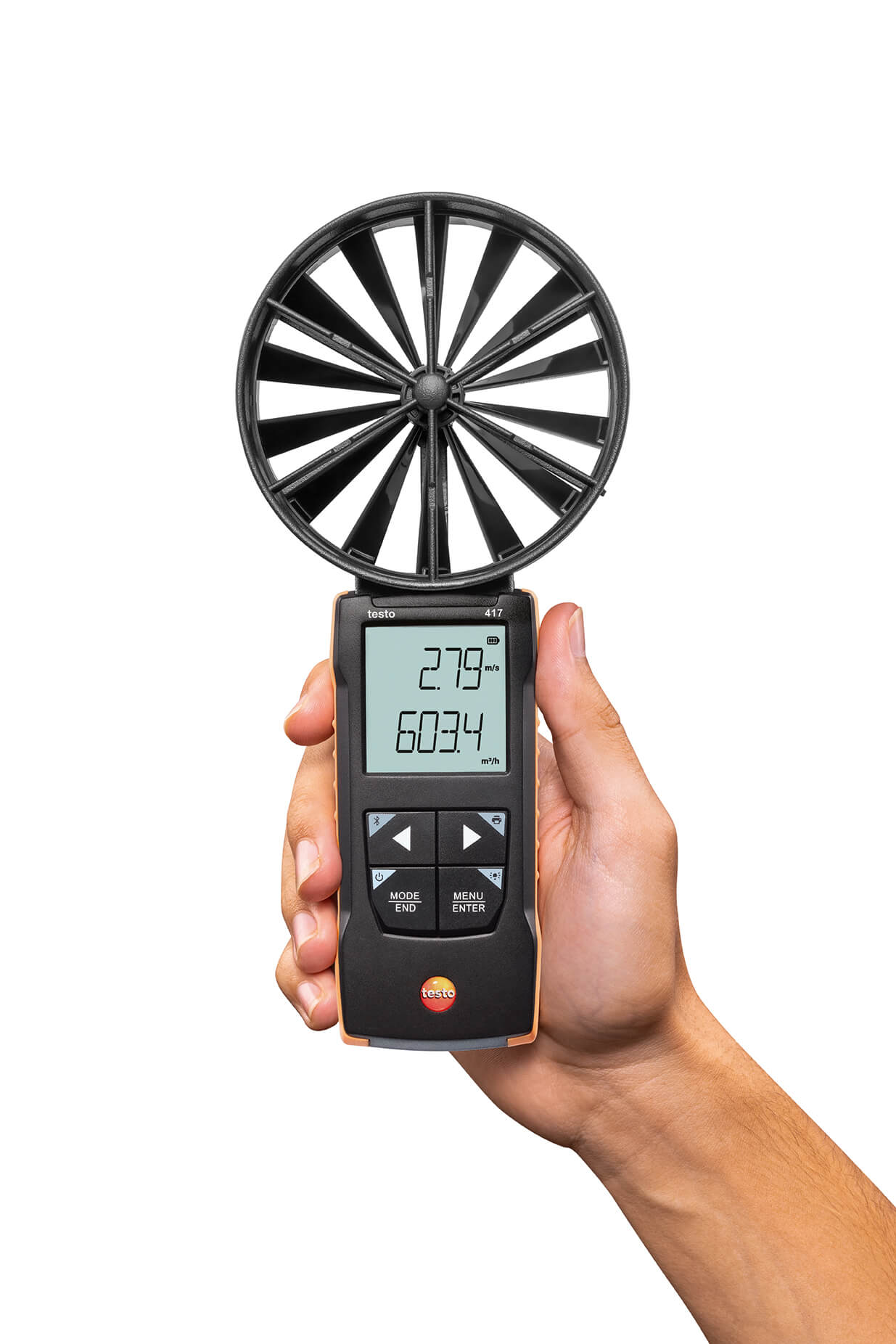 Ảnh minh họa testo 417 Kit 1 – Máy đo vận tốc gió và bộ phễu 3