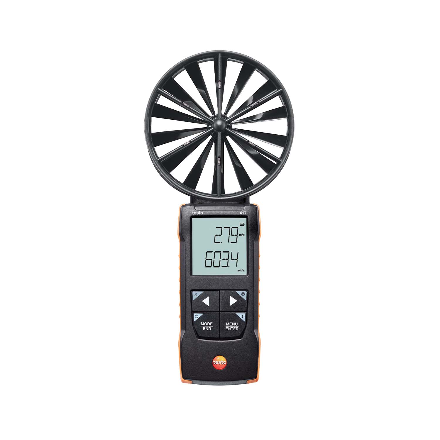 Ảnh minh họa testo 417 – Máy đo vận tốc gió dạng cánh quạt 100 mm – Kết nối App 1