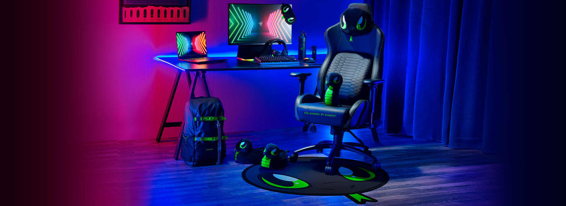 Ảnh minh họa Thảm Razer Sneki Snek Floor Rug 1