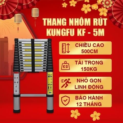 Thang nhôm rút đơn KF-50 | Hàng chính hãng