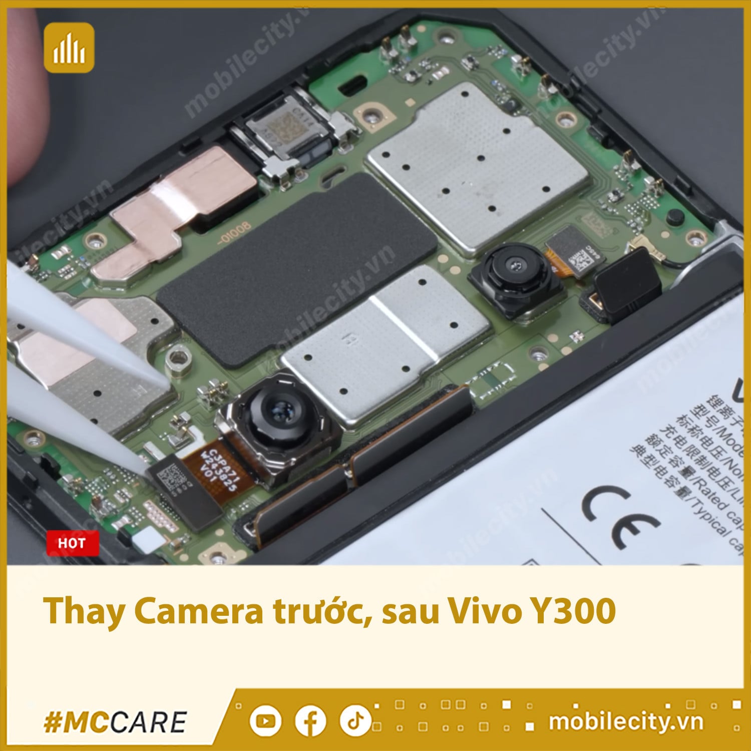 Thay Camera trước, sau Vivo Y300