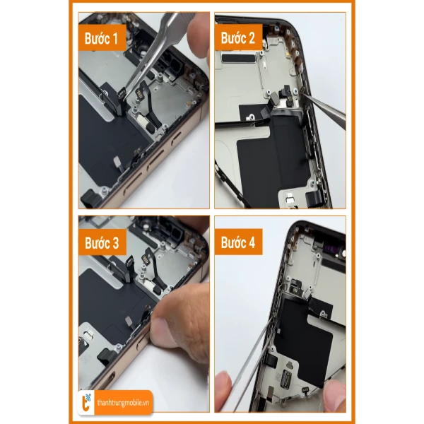 Ảnh minh họa Thay cáp volume iPhone 16 Pro Max, 16 Pro, 16 Plus 2