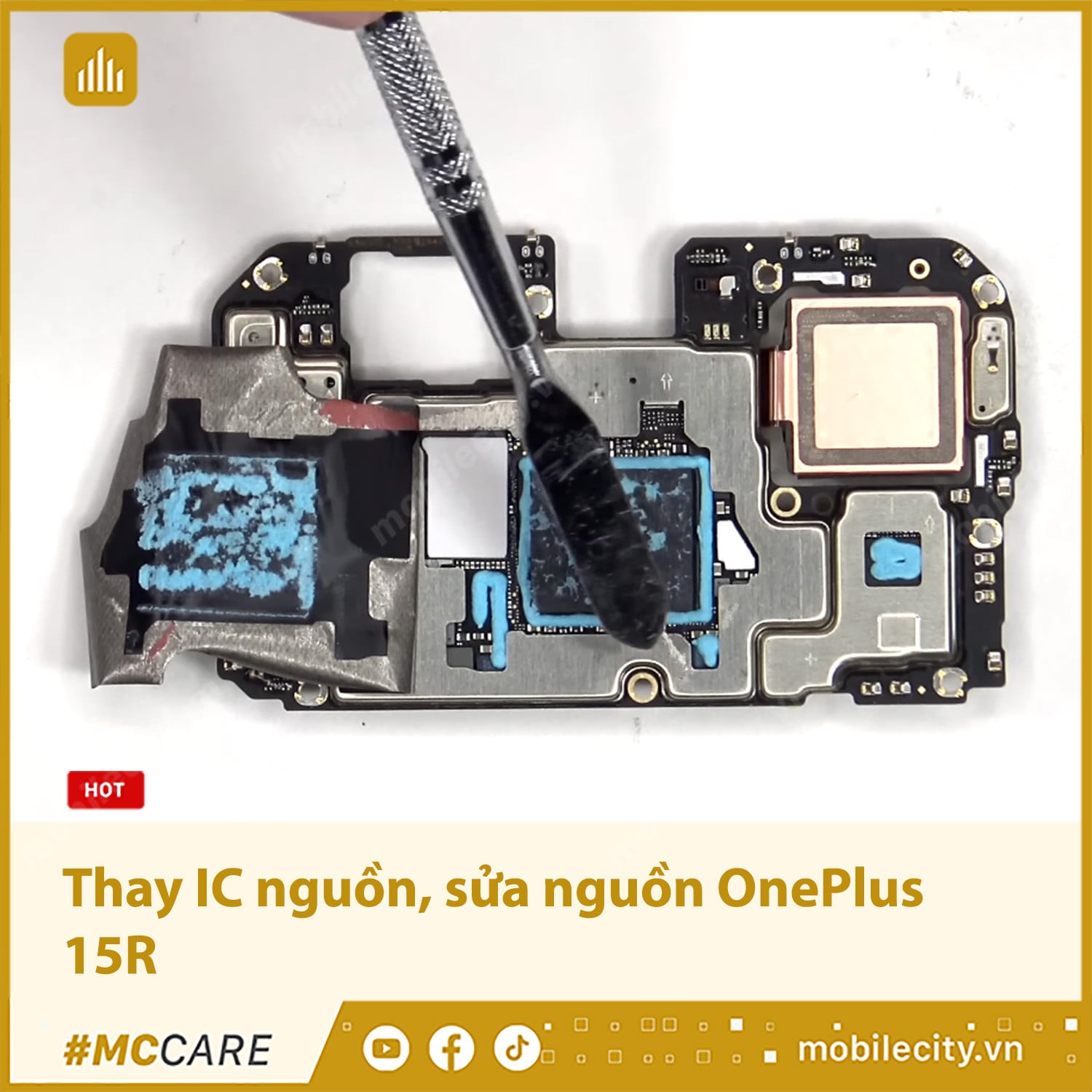 Thay IC nguồn, khắc phục lỗi nguồn OnePlus 15R