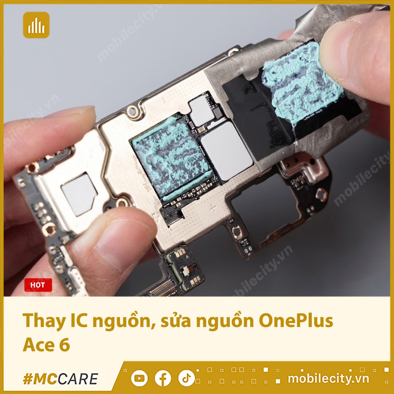 Thay IC nguồn, khắc phục lỗi nguồn OnePlus Ace 6