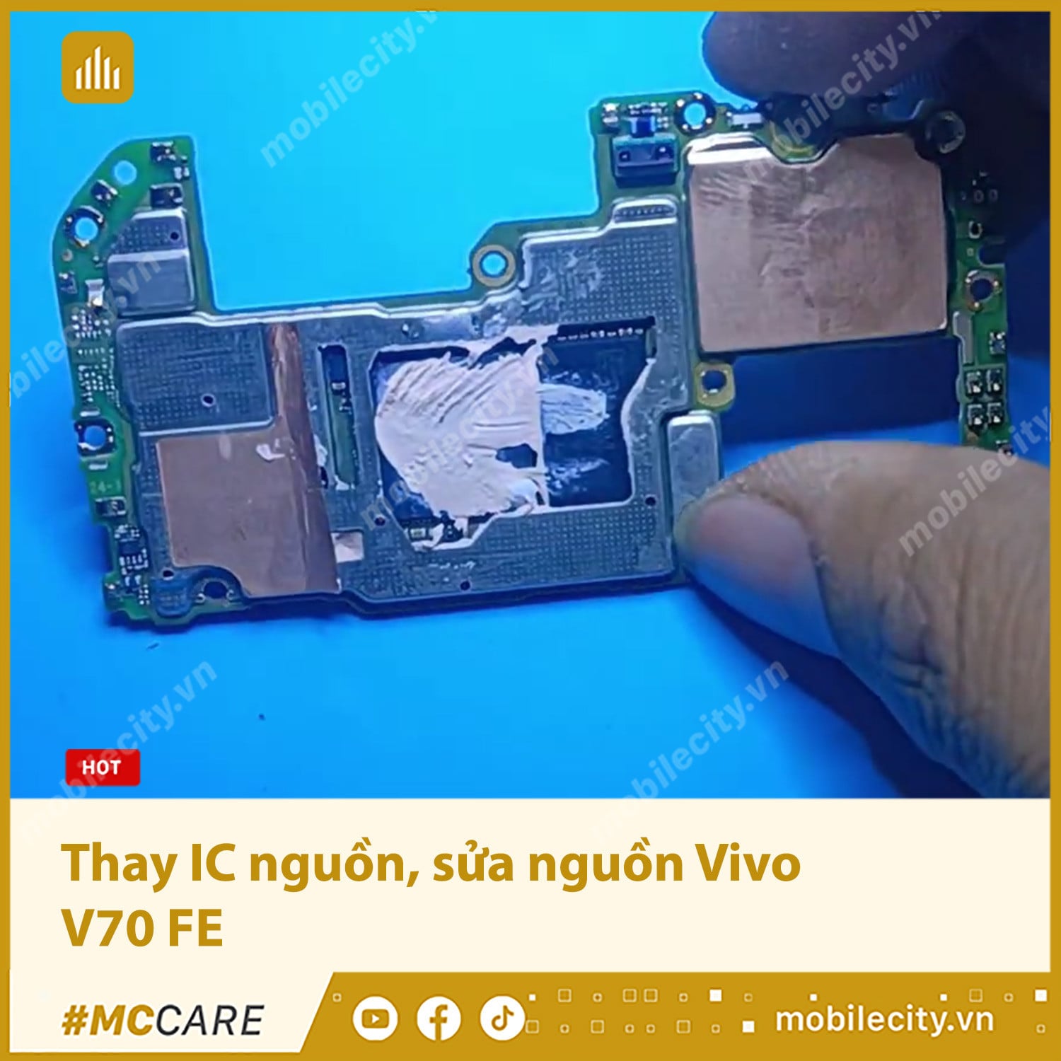 Thay IC nguồn, khắc phục lỗi nguồn Vivo V70 FE