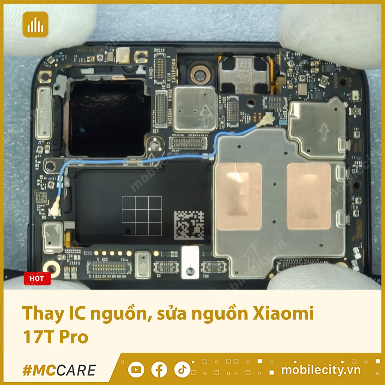 Thay IC nguồn, khắc phục lỗi nguồn Xiaomi 17T Pro