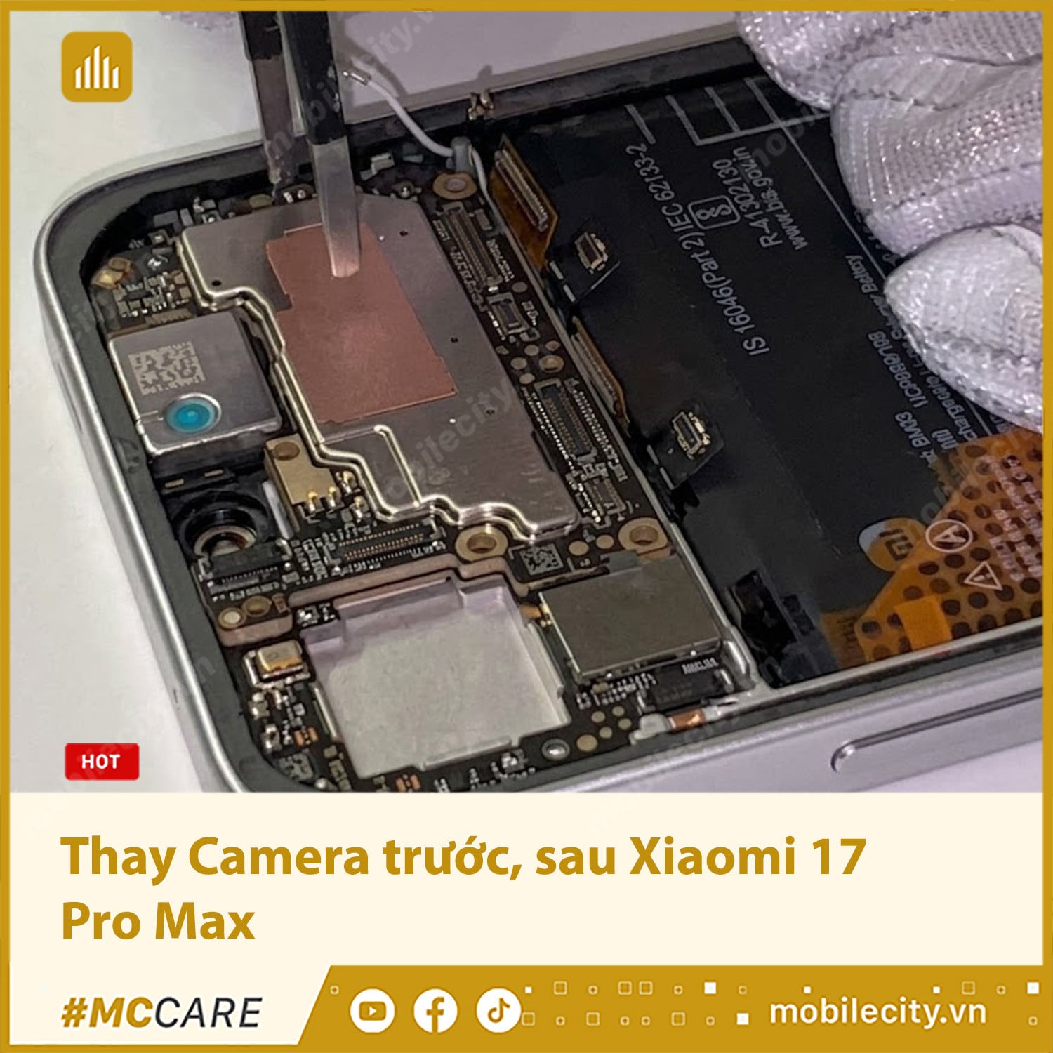 Thay IC nguồn, khắc phục lỗi nguồn Xiaomi Redmi Note 17 Pro Max