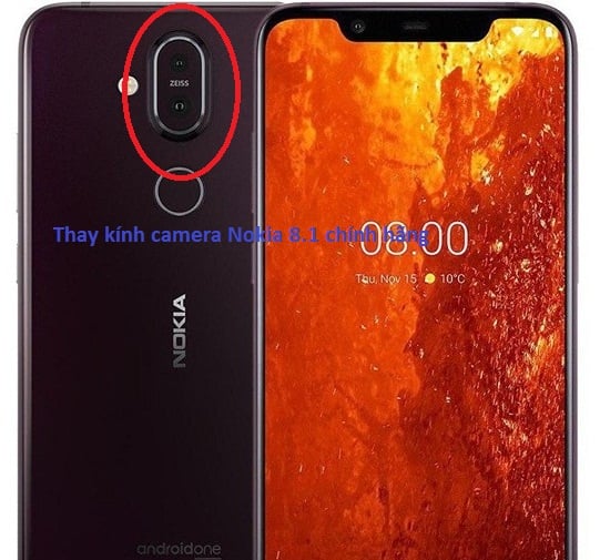 Thay Kính Camera Nokia 8.1 chính hãng ( Nokia X7)