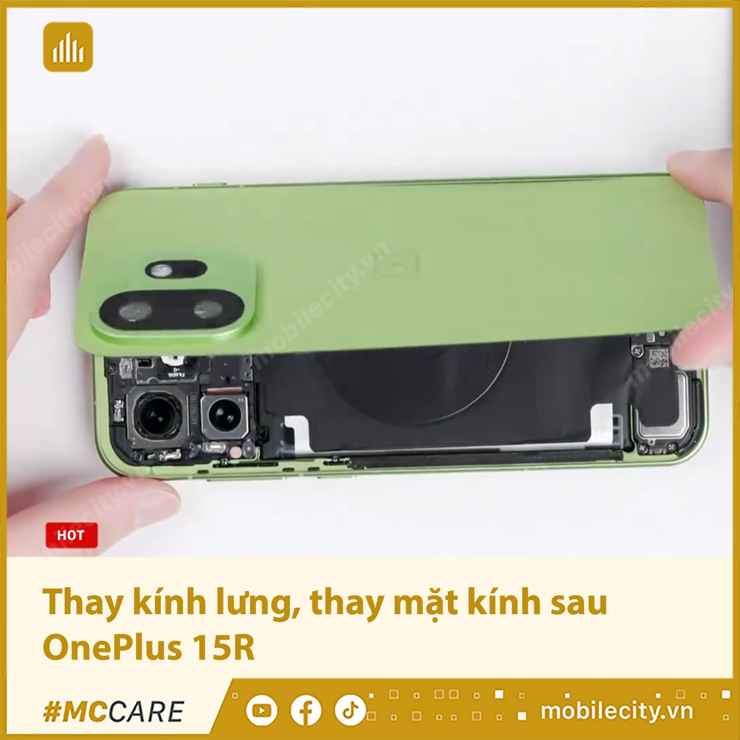 Thay kính lưng, thay mặt kính sau OnePlus 15T