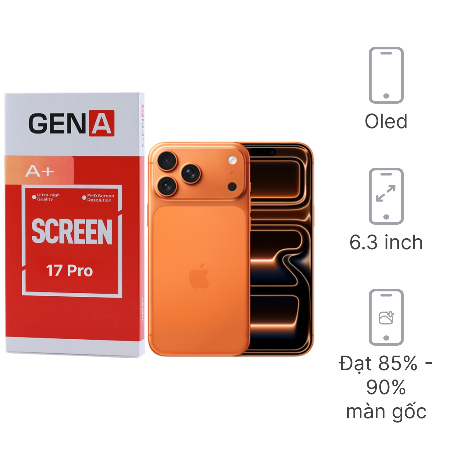 Thay màn hình iPhone 17 Pro chính hãng GENA loại A+