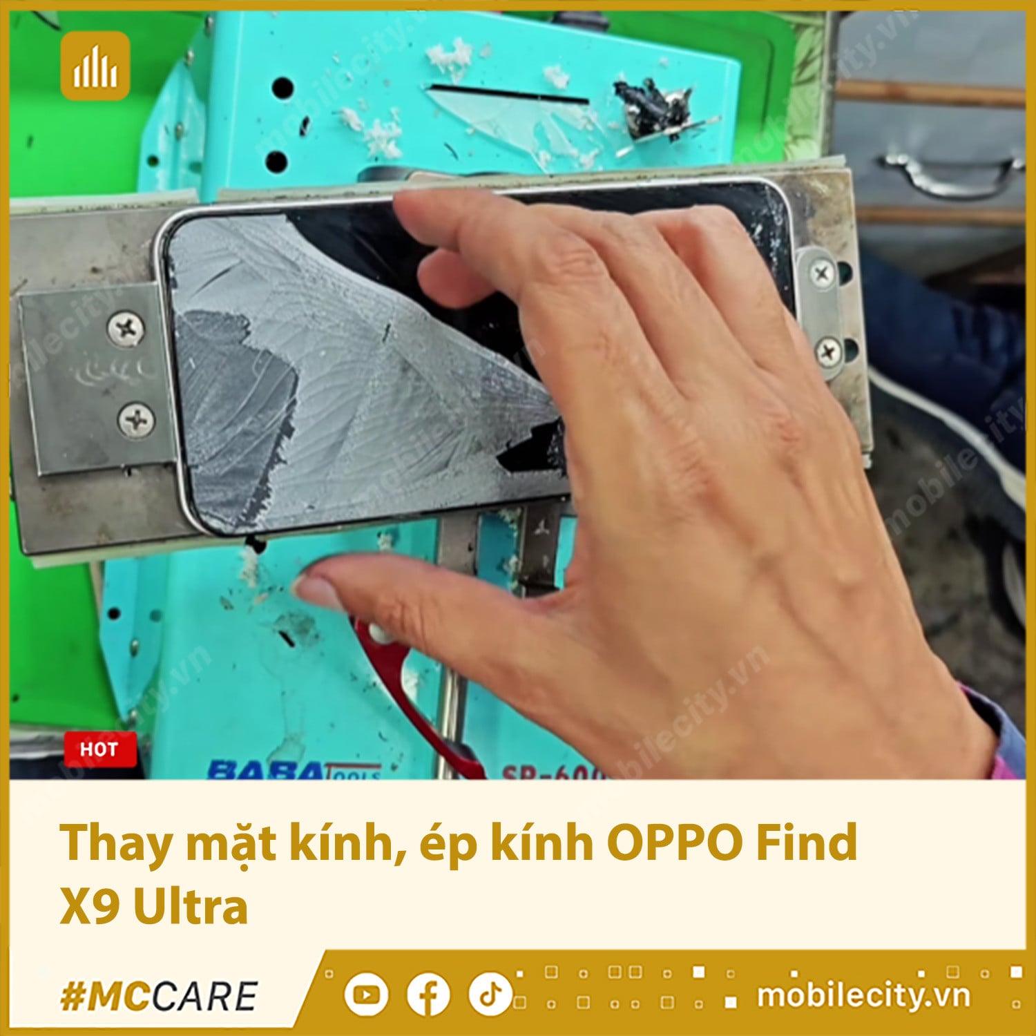 Thay mặt kính, ép kính OPPO Find X9 Ultra