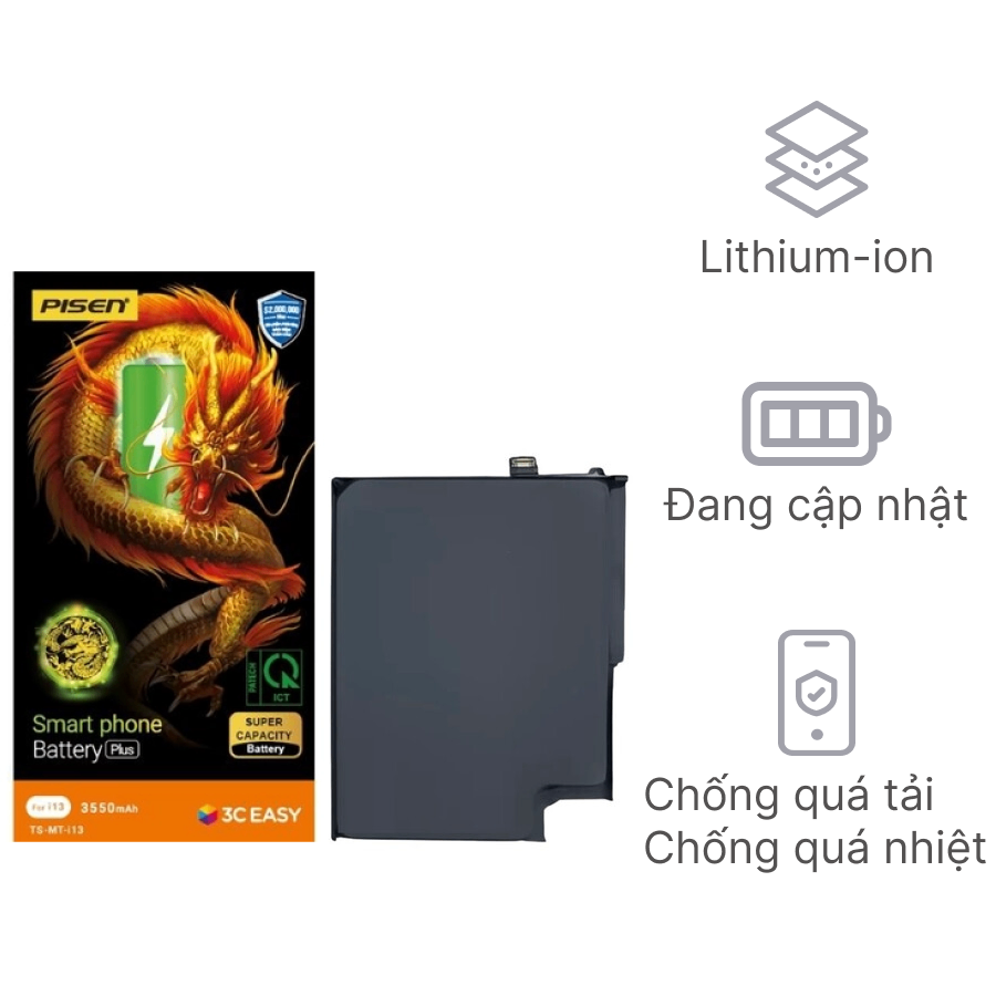 Ảnh minh họa Thay pin iPhone Duo chính hãng Pisen 1