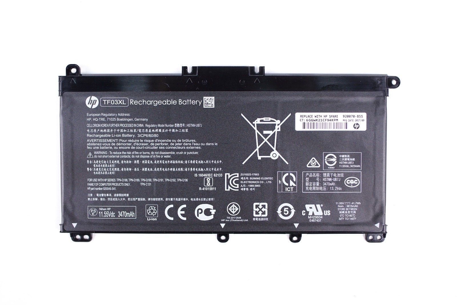 Thay Pin Laptop HP 15-Da0057Tu 4Na91Pa (đã bao gồm công)
