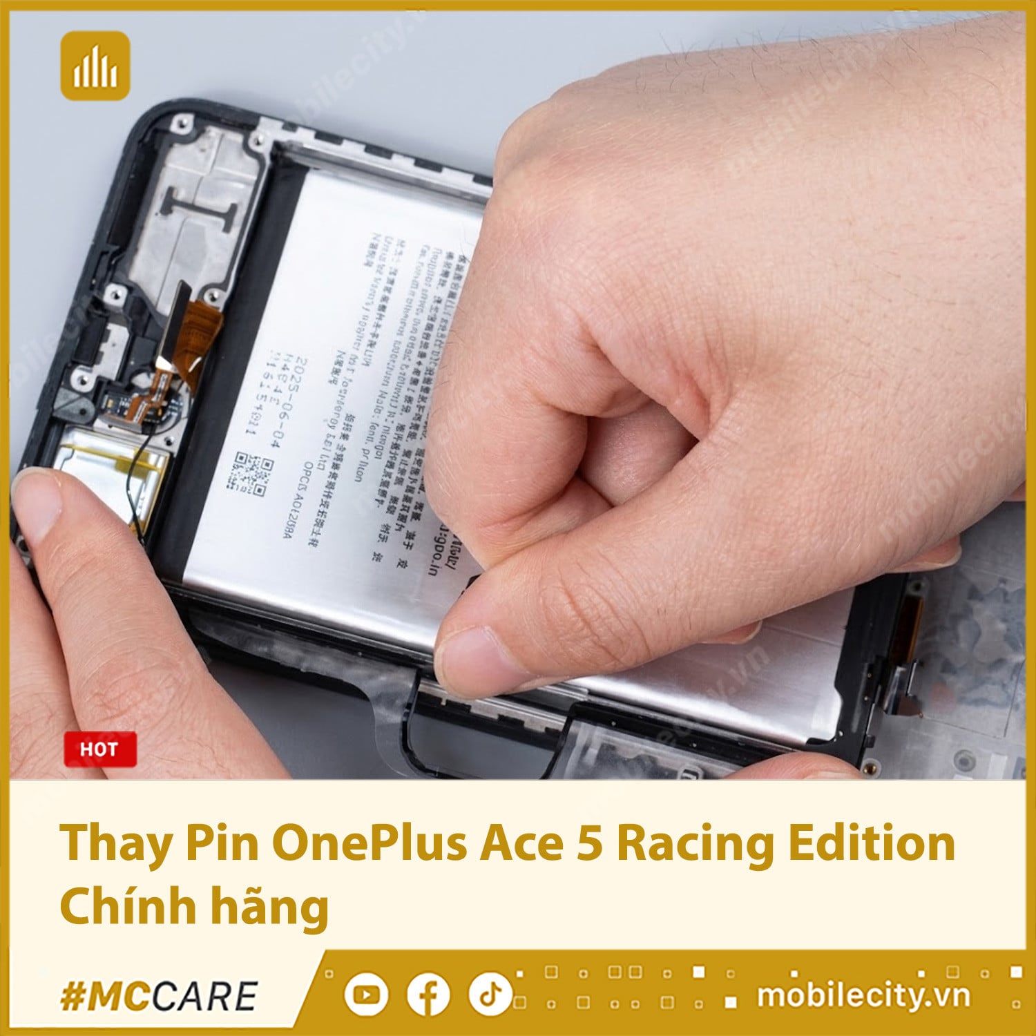 Thay Pin OnePlus Ace 5 Racing Edition Chính hãng