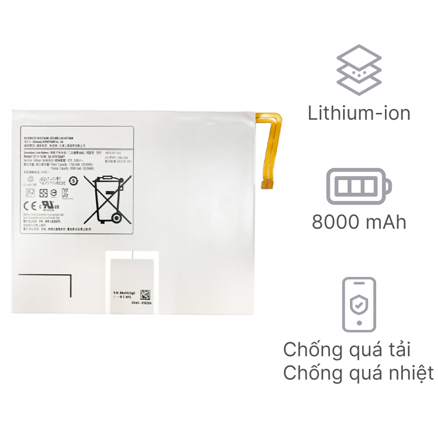Thay pin Samsung Galaxy Tab S7 (T870 T875) chính hãng