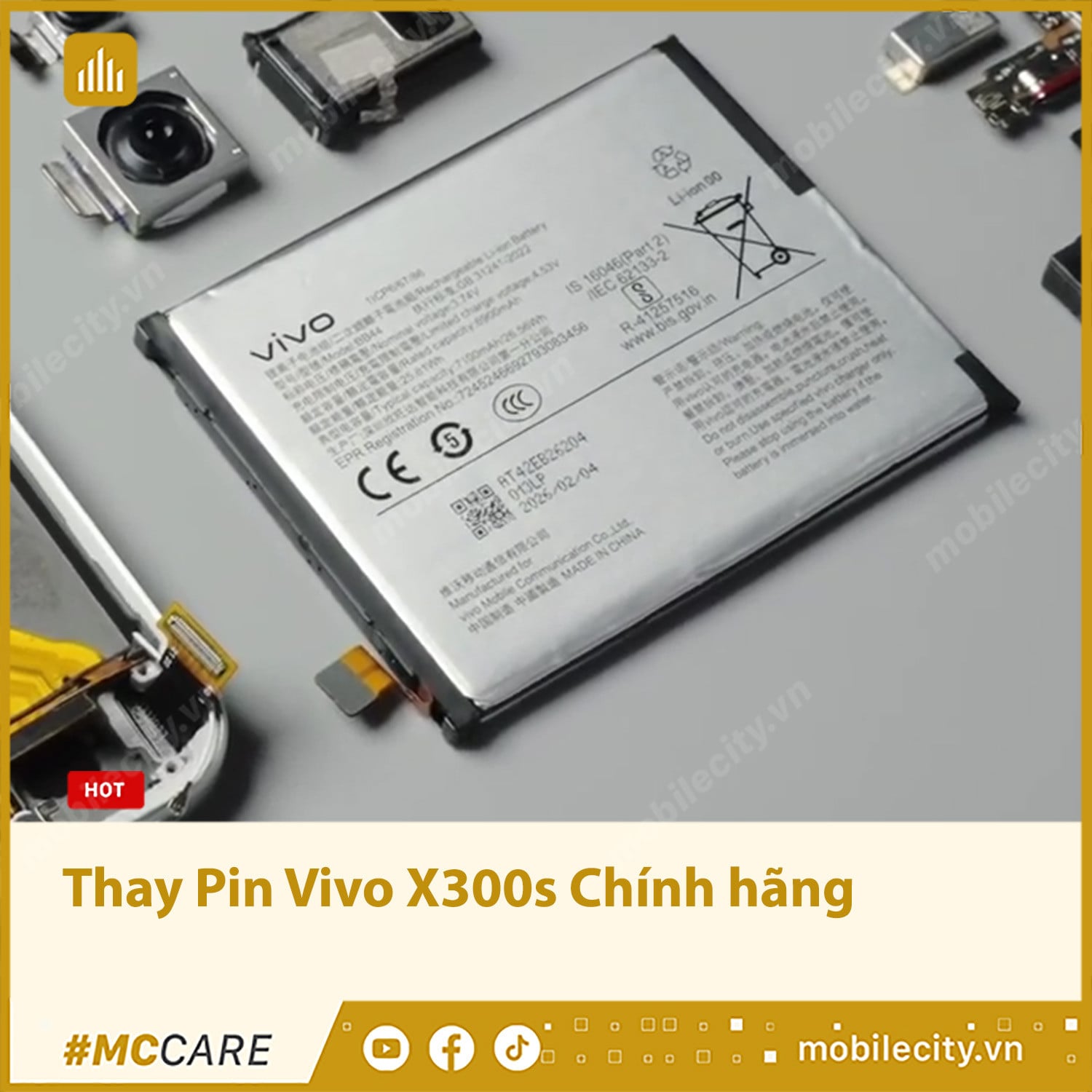 Thay Pin Vivo X300s Chính hãng