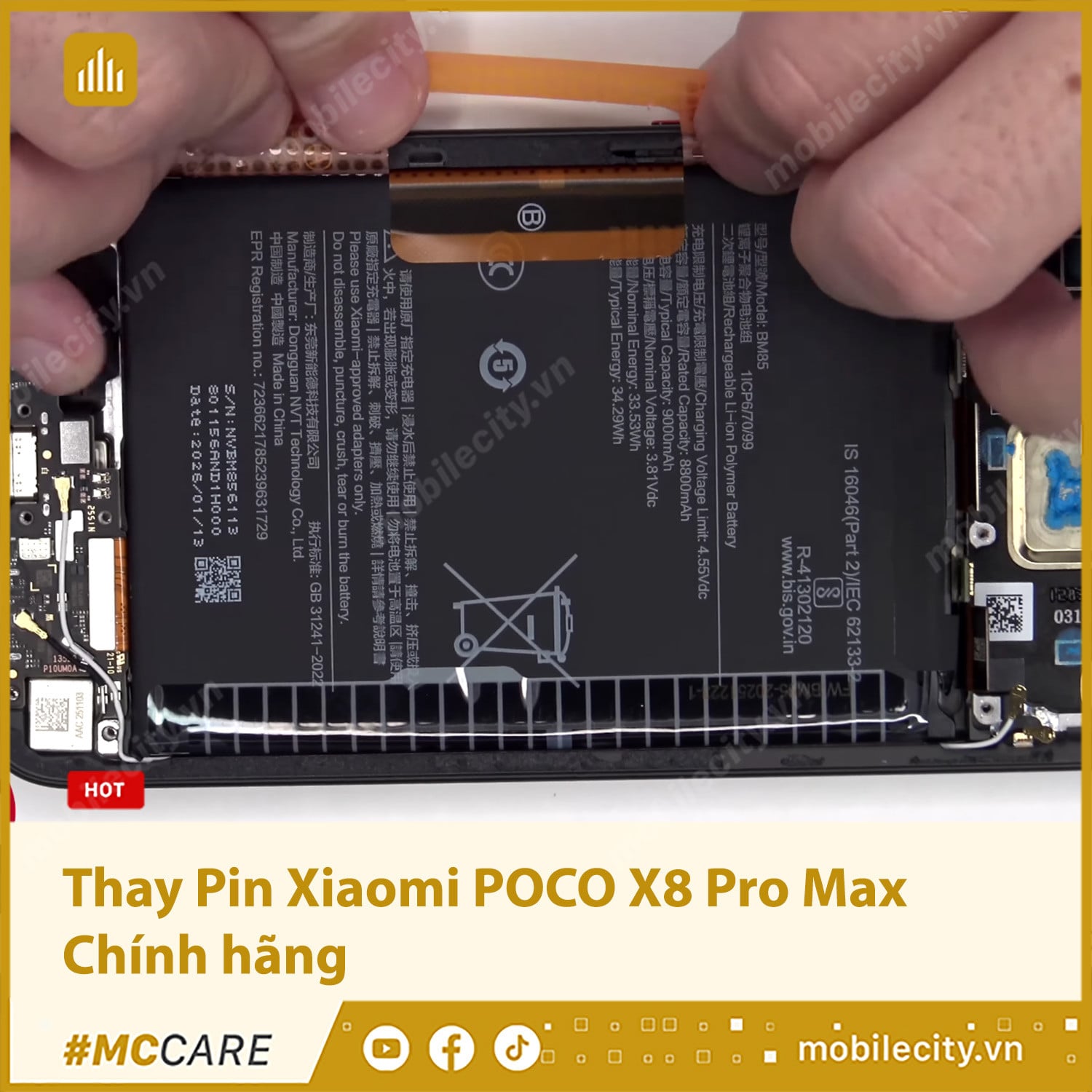 Thay Pin Xiaomi POCO X8 Pro Max Chính hãng