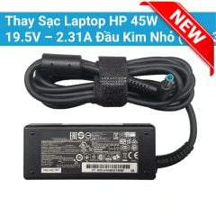  Thay Sạc Laptop HP 45W 19.5V – 2.31A Đầu Kim Nhỏ ( 4.5×3.0mm) 