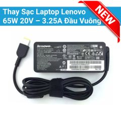  Thay Sạc Laptop Lenovo 65W 20V – 3.25A Đầu Vuông ZIN 