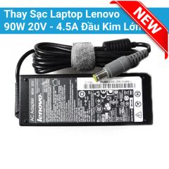  Thay Sạc Laptop Lenovo 90W 20V – 4.5A Đầu Kim Lớn Zin 